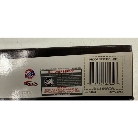 Rusty Wallace #64 Miller High Life Limited Edition Nascar Winners Circle Diecast - Picture 3 of 4